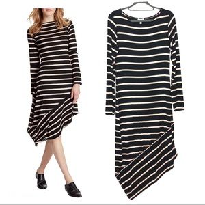 Ella Moss Rhea Asymmetrical Long Sleeve Dress Size Medium